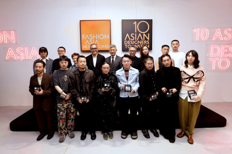 A group photo featuring distinguished guests and the winners of 10 Asian Designers To Watch 2023